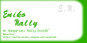 eniko mally business card